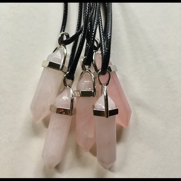 Rose Quartz Love Stone Chakra Necklace - Picture 7 of 8